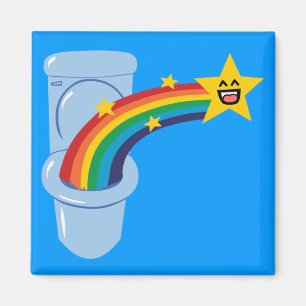 Toilet Rainbow Magnet