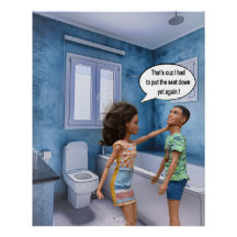 Toilet seat conflict