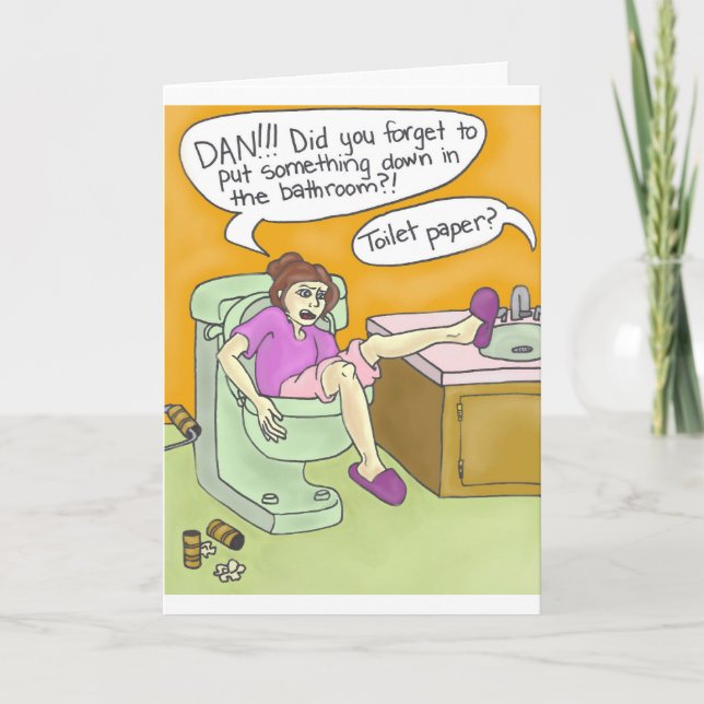 Toilet Seat Mayhen Card (Front)