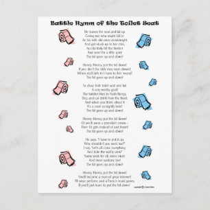 Toilet Seat Postcard