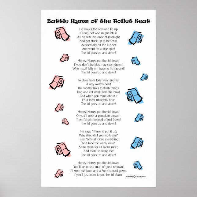 Toilet Seat Poster (Front)