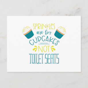 Toilet Seats & Sprinkles Postcard