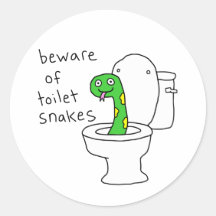 Toilet Snakes Funny Bathroom Humour 