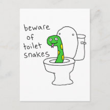 Toilet Snakes Funny Bathroom Humour 