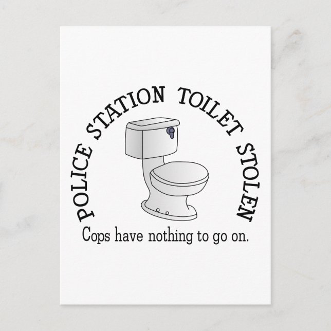 Toilet Stolen Postcard (Front)