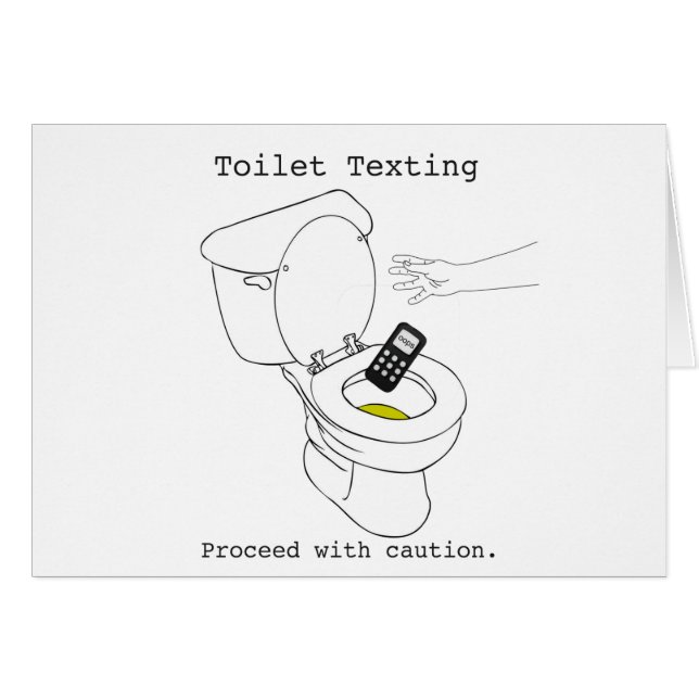 Toilet Texting (Front Horizontal)