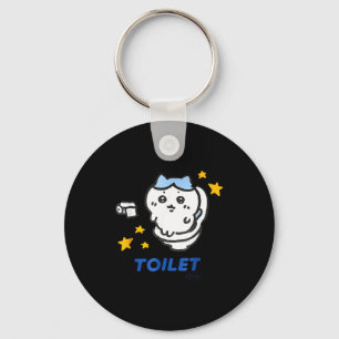 Toilet Time Chikawa Meme Funny Tee Key Ring