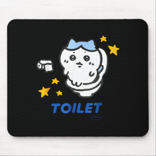 Toilet Time Chikawa Meme Funny Tee Mouse Mat