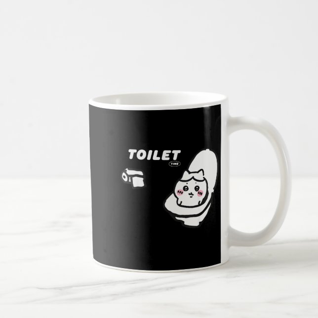 Toilet Time Chikawa Meme Tee  Coffee Mug (Right)
