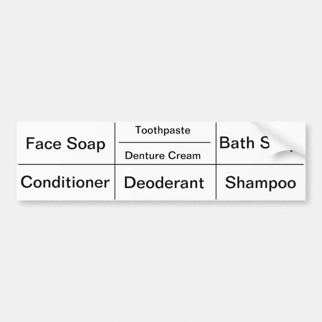 Toiletry Labels for Women (Front)