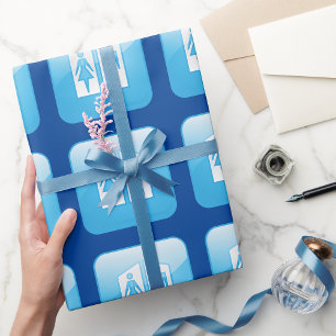 Toilets Icon Wrapping Paper