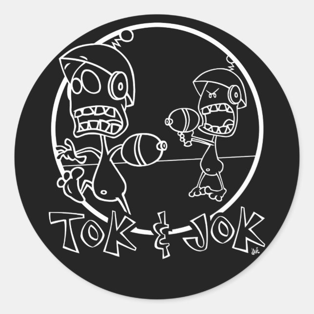 Tok & Jok Dark Sticker (Front)