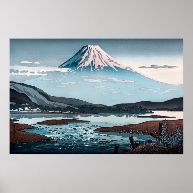 Tokaido Fujikawa by Tsuchiya Koitsu Poster (Front)