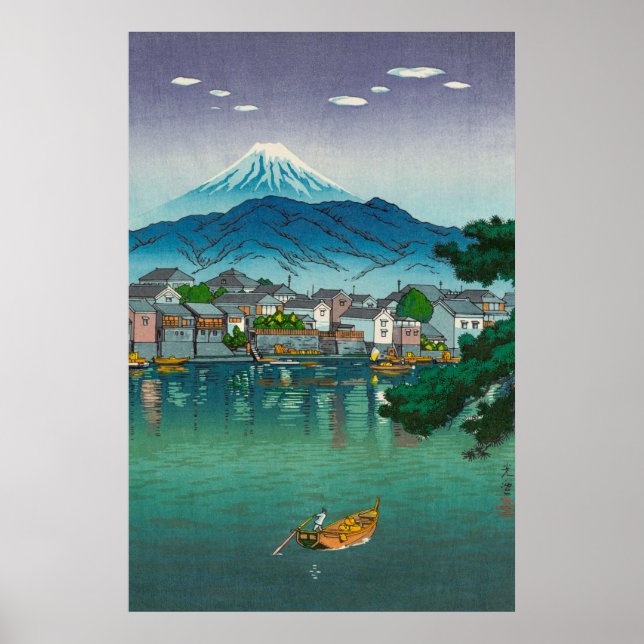 Tokaido Numazu Harbour by Tsuchiya Koitsu Poster (Front)