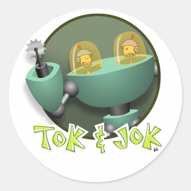 TokBOT & JokBOT Sticker (Front)