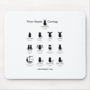Token Sceptic Catology / Astrology Mouse Mat