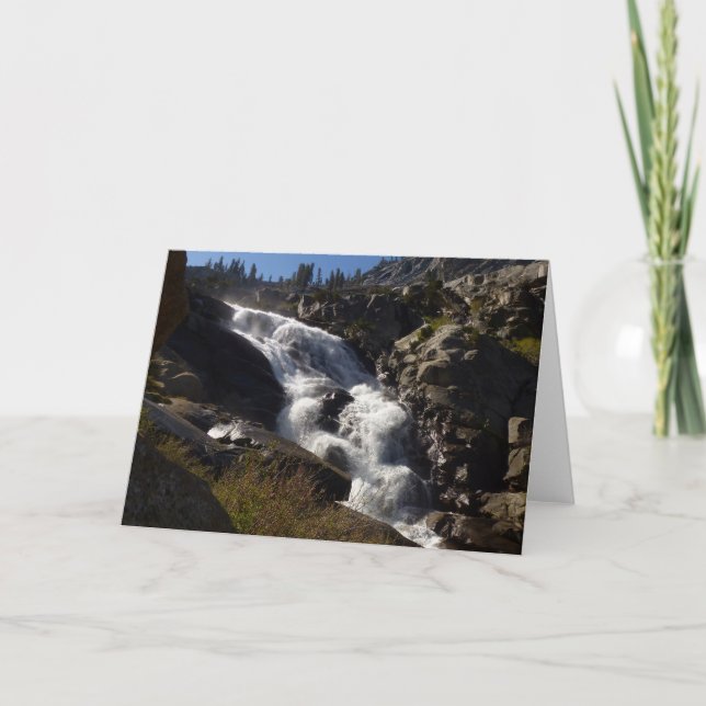Tokopah Falls II at Sequoia National Park Card (Front)