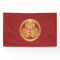 Tokugawa Aoi Japanese Kamon Family Crest Gold Red