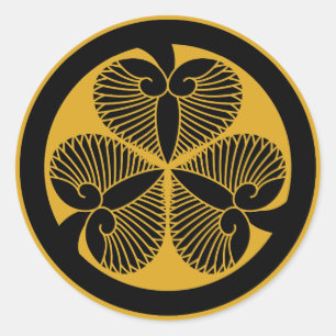 Tokugawa hollyhock 7(6th Ienobu)35 Classic Round Sticker
