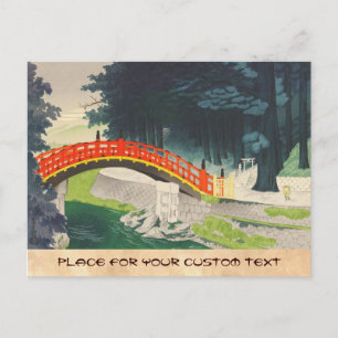 Tokuriki Tomikichiro Nikko japan  japanese art Postcard