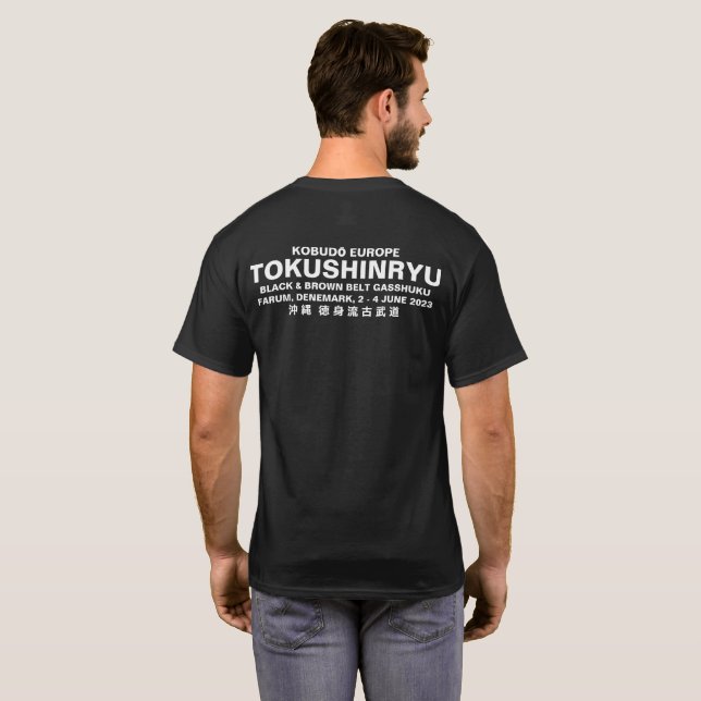 Tokushinryu, Kobudo, Europe, Gasshuku June 23 T-Shirt (Back Full)
