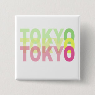 Tokyo 15 Cm Square Badge