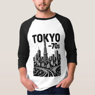 Tokyo—70s Retro Art T-Shirt Vintage Japan...