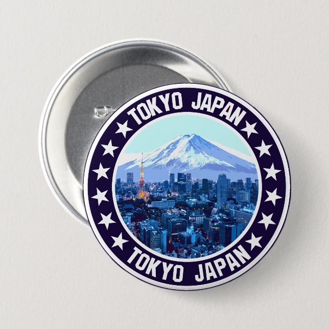 Tokyo                                              7.5 cm round badge (Front & Back)
