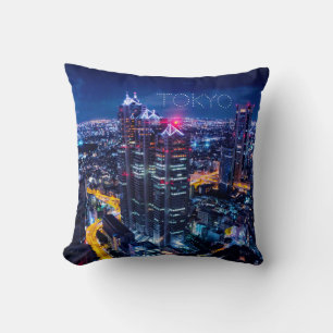 Tokyo at night cushion