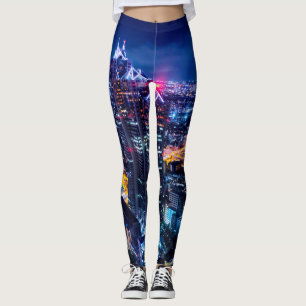 Tokyo at night leggings