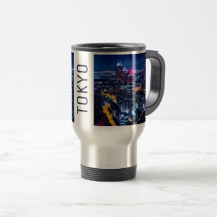 Tokyo at night travel mug