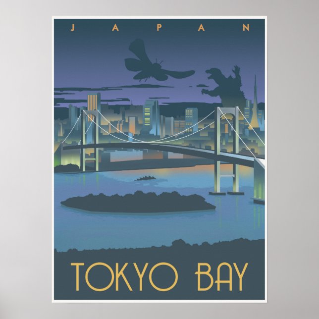 Tokyo Bay at night Poster (Front)