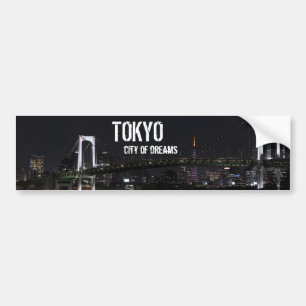 Tokyo by Night Bumper Sticker