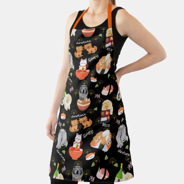 TOKYO CHOWTIME  Chow All-Over Print Apron (Insitu)