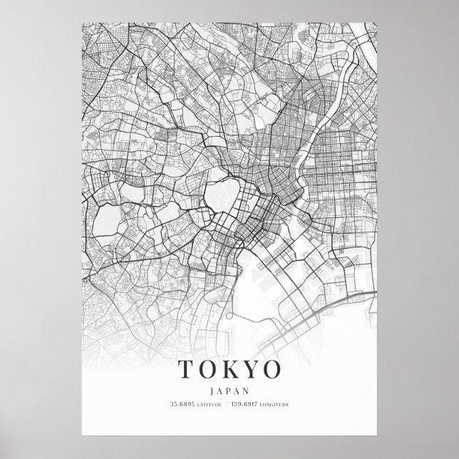 Tokyo City Map Poster (Front)