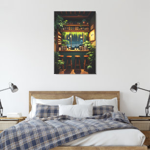 Tokyo Coffee House  Canvas Print