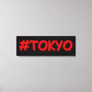 "#Tokyo" Cute Design. Buy Now Canvas Print
