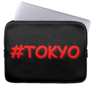 "#Tokyo" Cute Design. Buy Now Laptop Sleeve