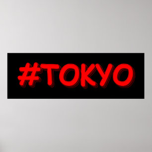 "#Tokyo" Cute Design. Buy Now Poster