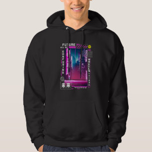 Tokyo cyberpunk vaporwave in japanese retro vibes  hoodie