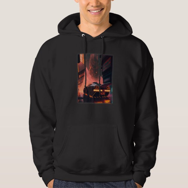 Tokyo Cyberpunks Retro lo-fi indie Japan vibe aest Hoodie (Front)