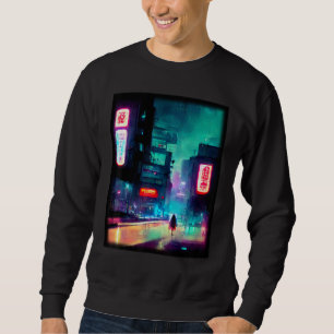 Tokyo Cyberpunks Retro lo-fi indie Japan vibe aest Sweatshirt