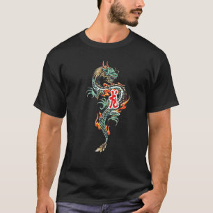 Tokyo Dragon Asian Neon Retro 80u2019s Japanese Dr T-Shirt