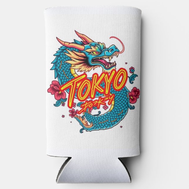 Tokyo Dragon Seltzer Can Cooler (Front)