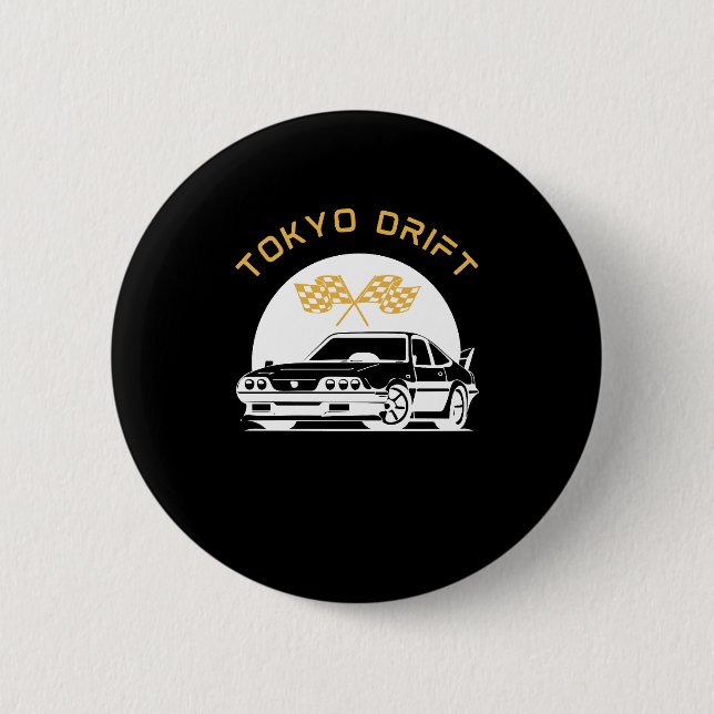 Tokyo Drift 6 Cm Round Badge (Front)