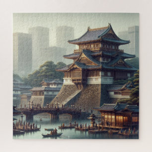 Tokyo Imperial Palace landscape Japan Travel Jigsaw Puzzle
