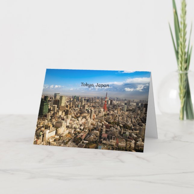 Tokyo, Japan aerial view Card (Front)