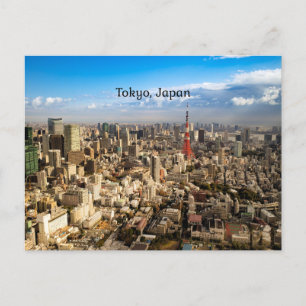 Tokyo, Japan aerial view Postcard