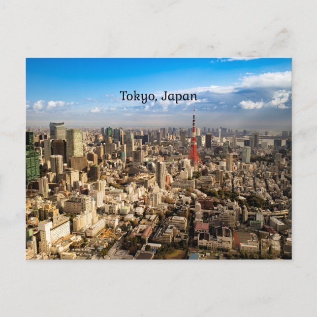 Tokyo, Japan aerial view Postcard (Front)