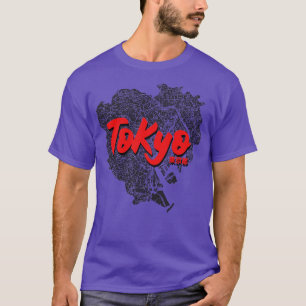 Tokyo Japan City Map 1 T-Shirt